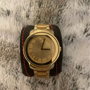 Movado bold men’s gold watch